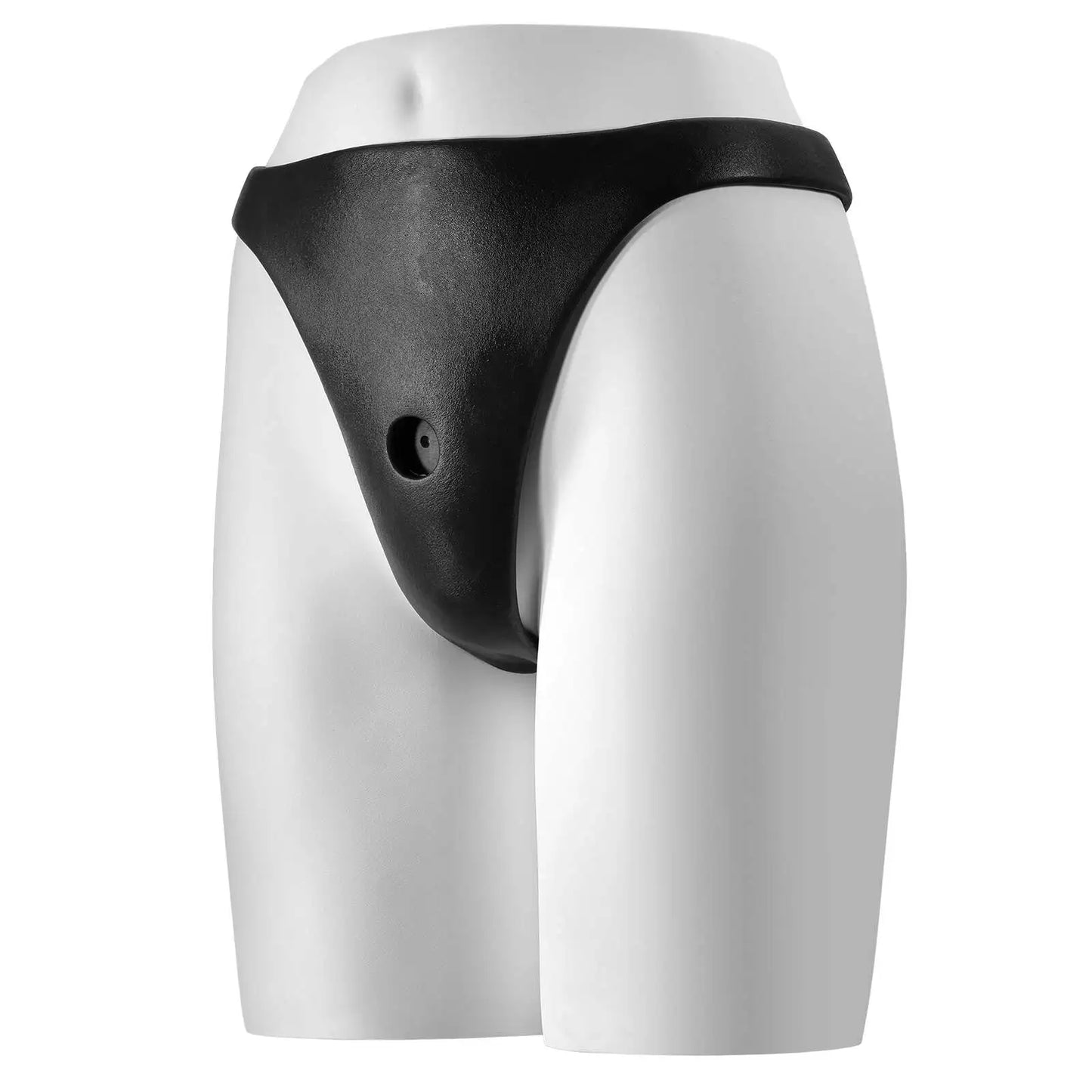 Calvin Black Silicone Wearable Anal Vibrating Panties for Suction Cup Dildo