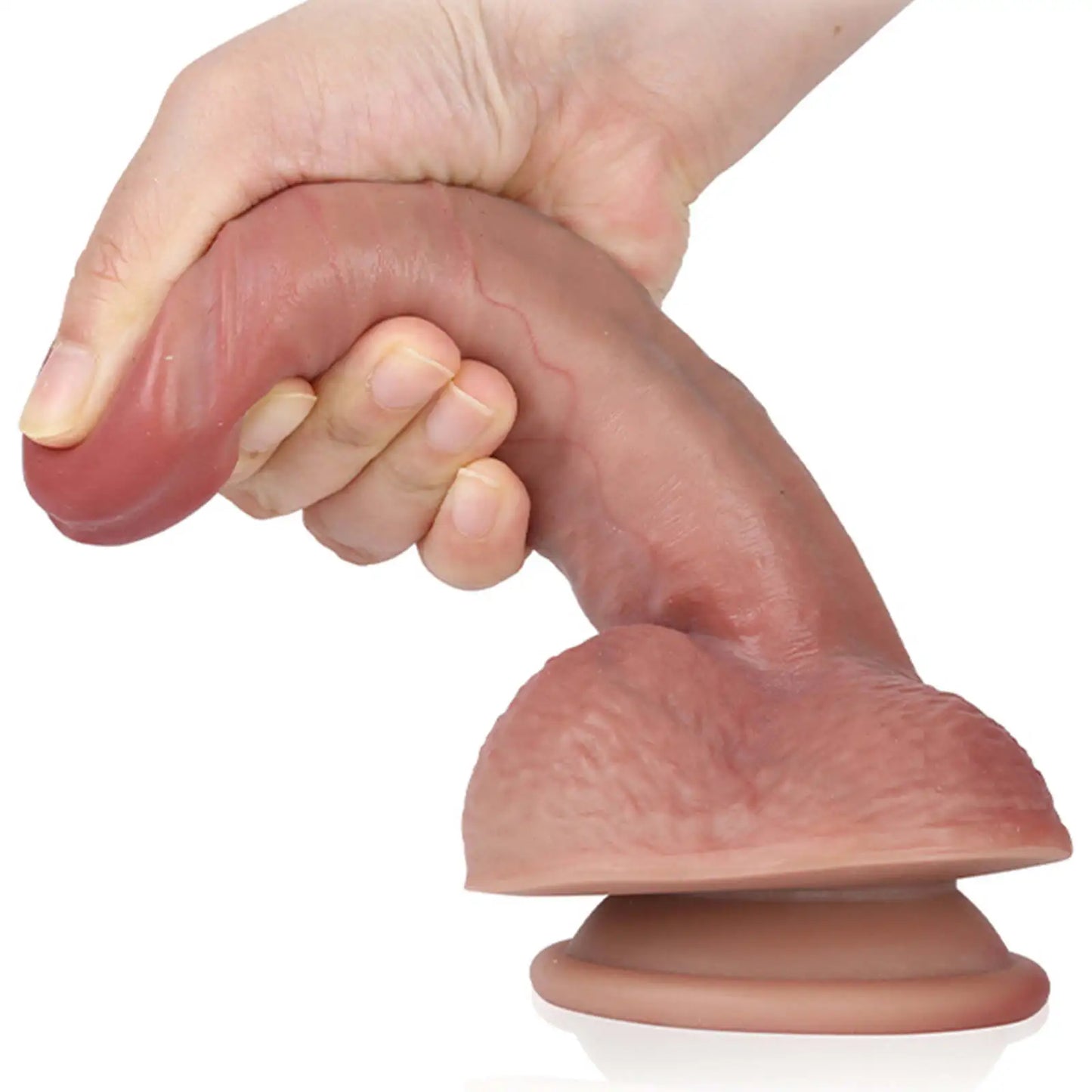 7.5" Soft Flesh Strap On Dildo Realistic