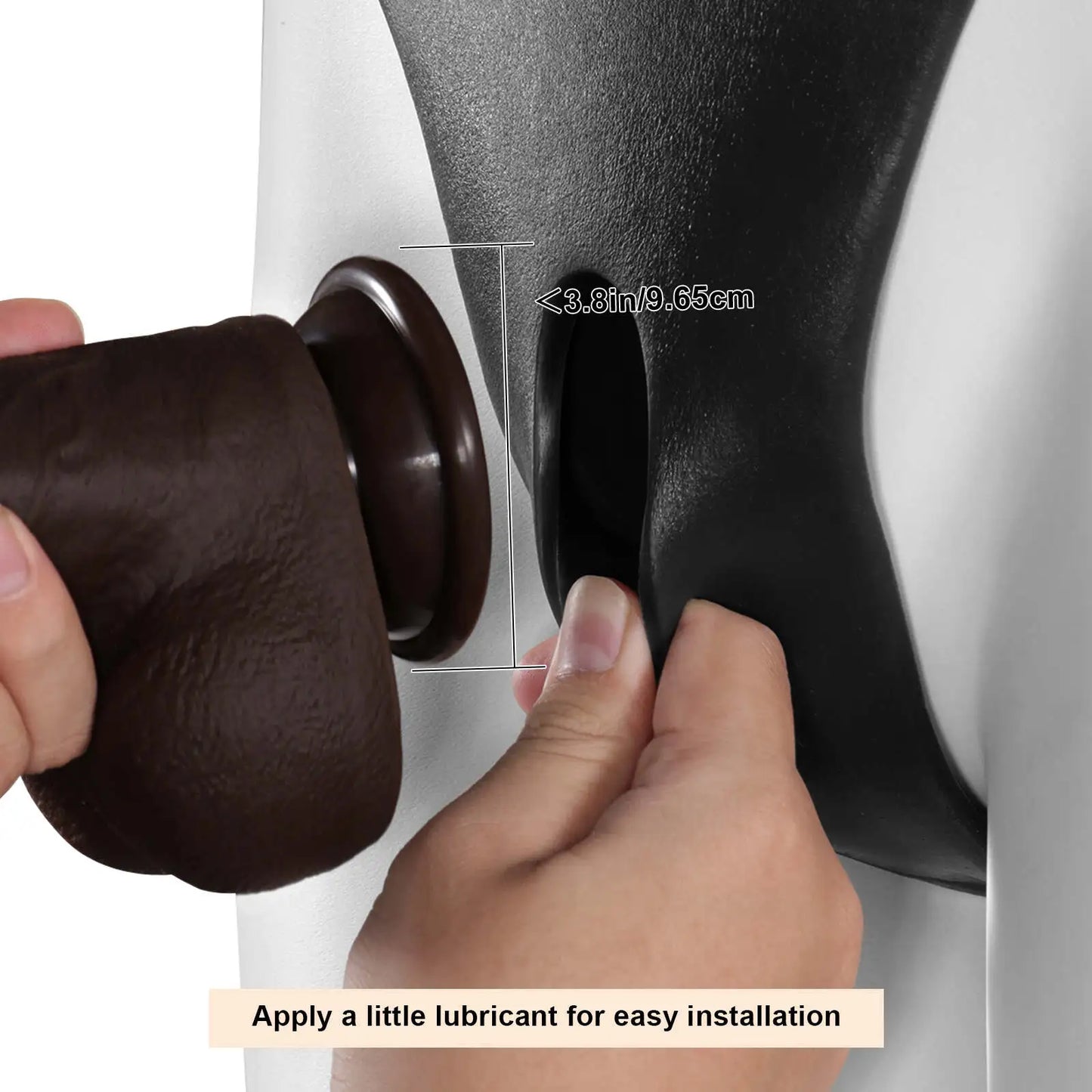 Calvin Black Silicone Wearable Anal Vibrating Panties for Suction Cup Dildo