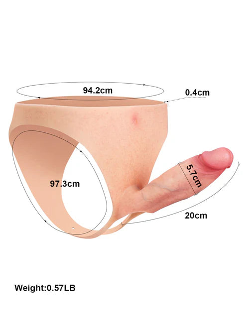 Daenerys 7.8" X 2.2" Wearable Hollow Strap-On Dildo For Women • For Men