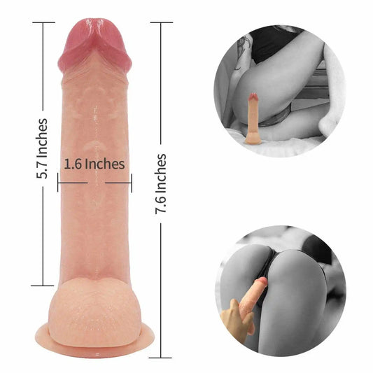 7.6" Fetish G-spot Realistic Strap On Penis