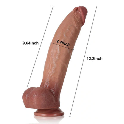 Ariana 12.2"x2.4" Realistic Silicone Huge Strap On Dildo