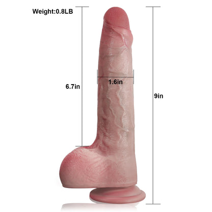 Theo 6.7"x1.6" Beginner-Friendly Silicone Strap-On Dildo