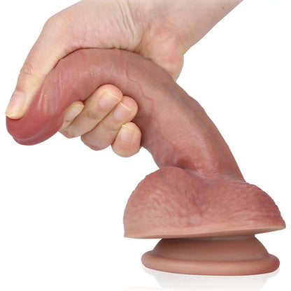 7.5" Soft Flesh Strap On Dildo Realistic
