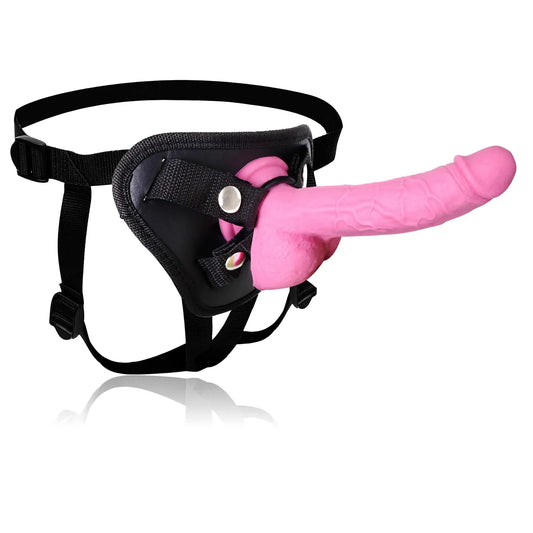 7 Inch Pink Strapon Dildo for Lesbians