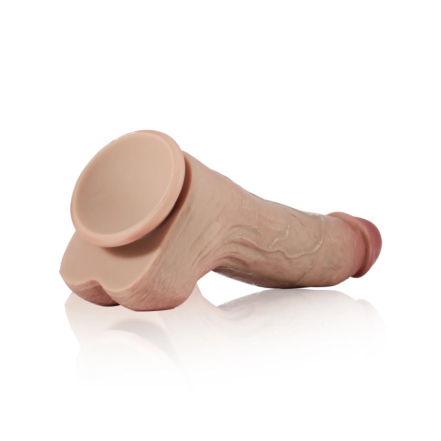 Elias 9.5"x1.7" Ultra-Realistic Silicone G-Spot Strap-On Dildo