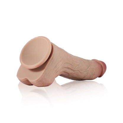 Elias 9.5"x1.7" Ultra-Realistic Silicone G-Spot Strap-On Dildo