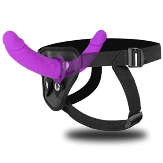9.45" Double Sided Strap On Dildo For Double Penetration