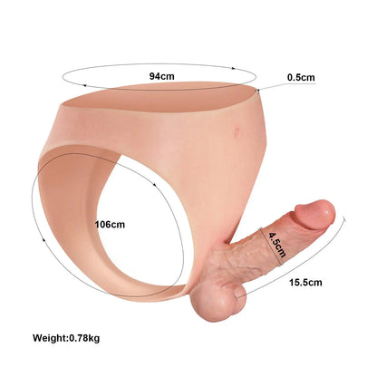 Ethan 6.1" x 1.7" Realistic Soft Short Strap on Dildo