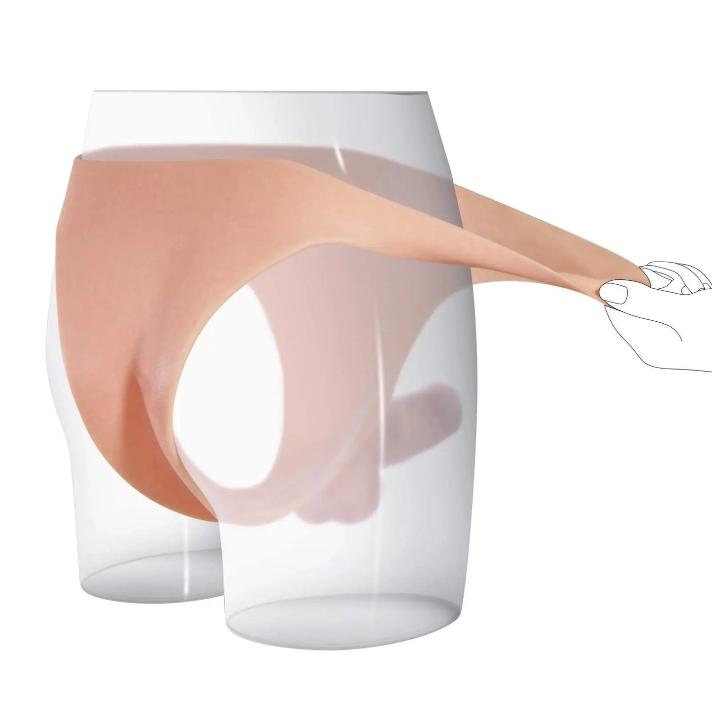 Ethan 6.1" x 1.7" Realistic Soft Short Strap on Dildo