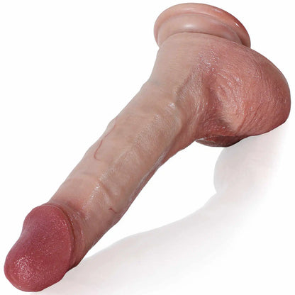 Evan 7.9" x 1.5" Soft & Flexible Small Silicone Strap-On Dildo with Keel