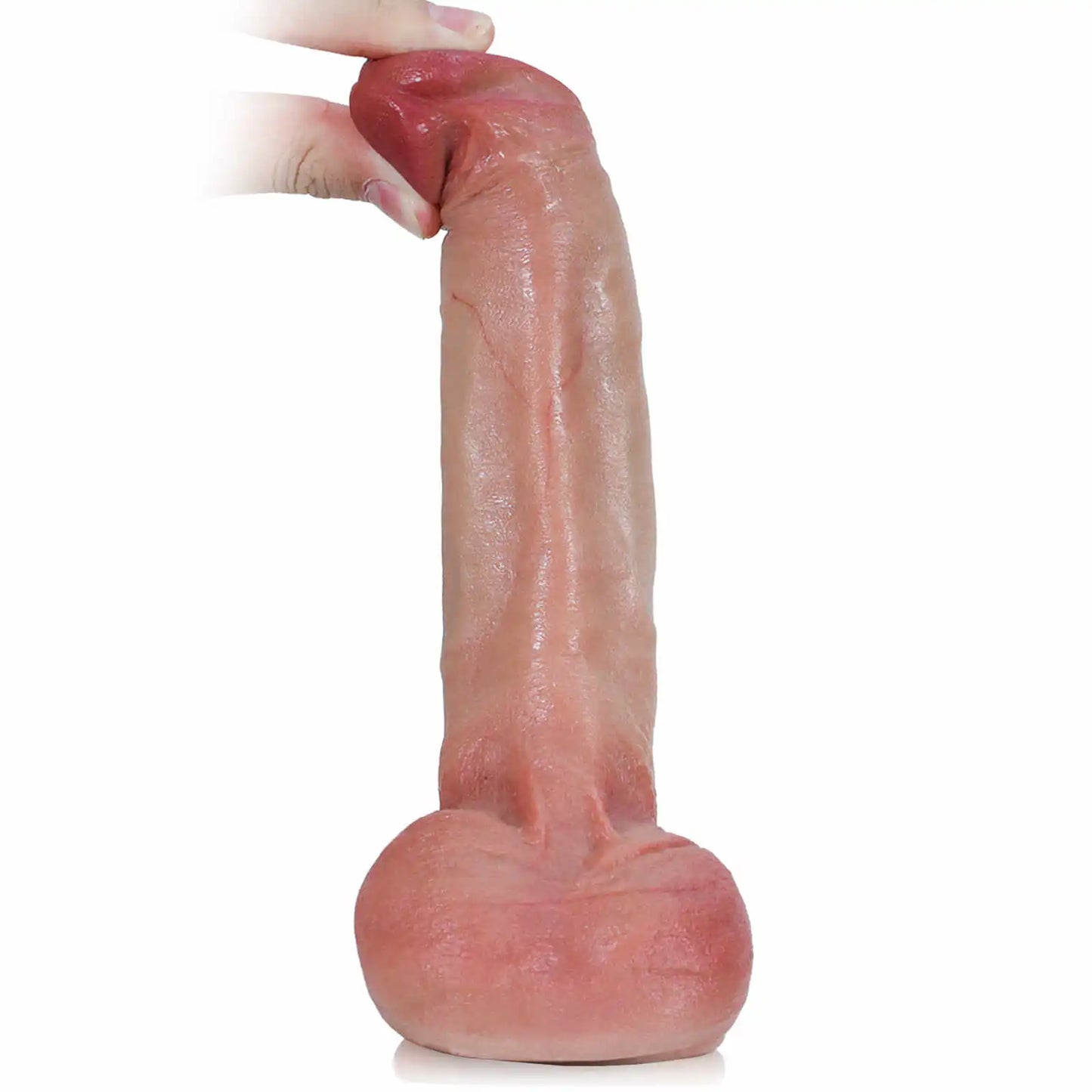 Evan 7.9" x 1.5" Soft & Flexible Small Silicone Strap-On Dildo with Keel