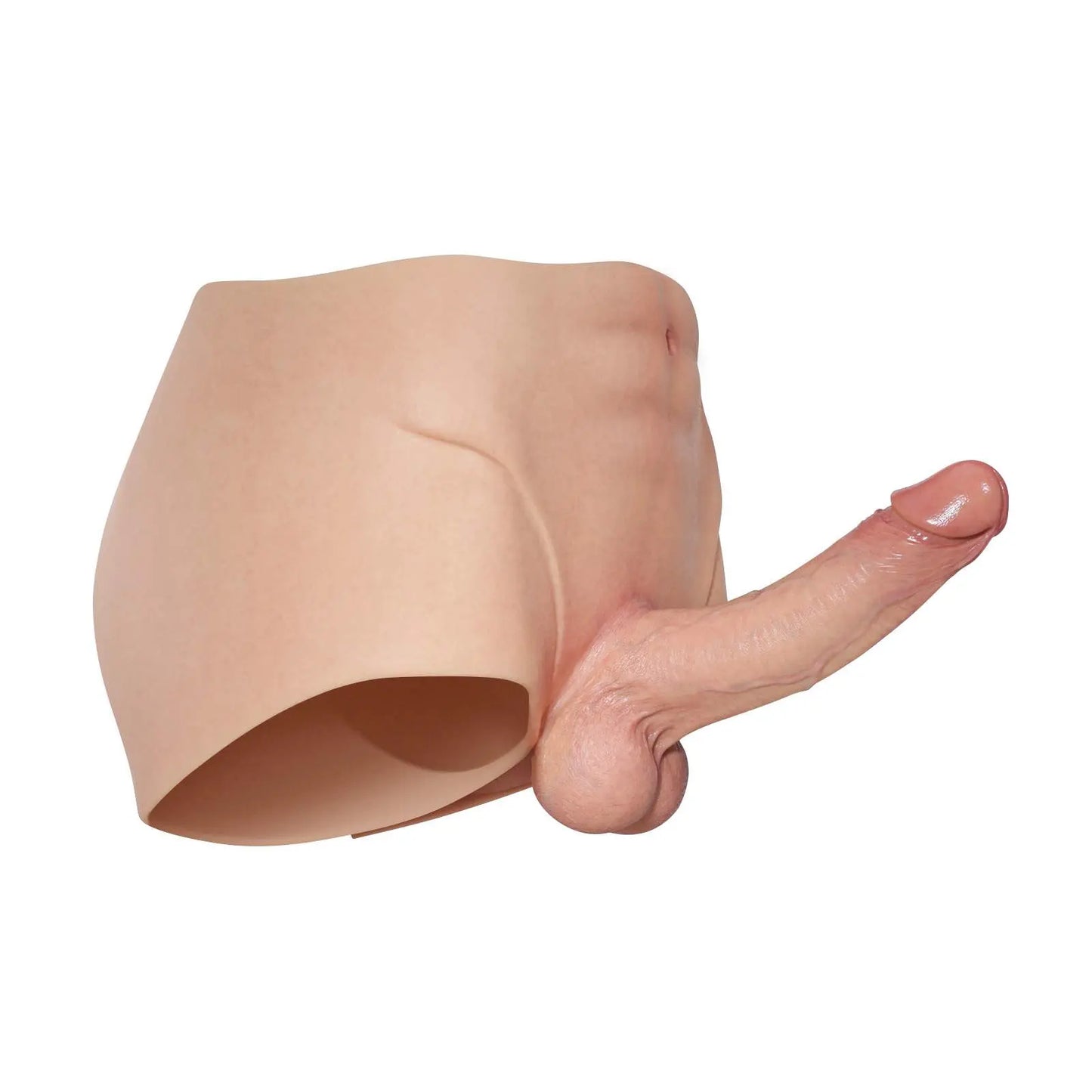 Madison 7.2" x 1.7" Soft Silicone Boxer Briefs Strap On Dildo