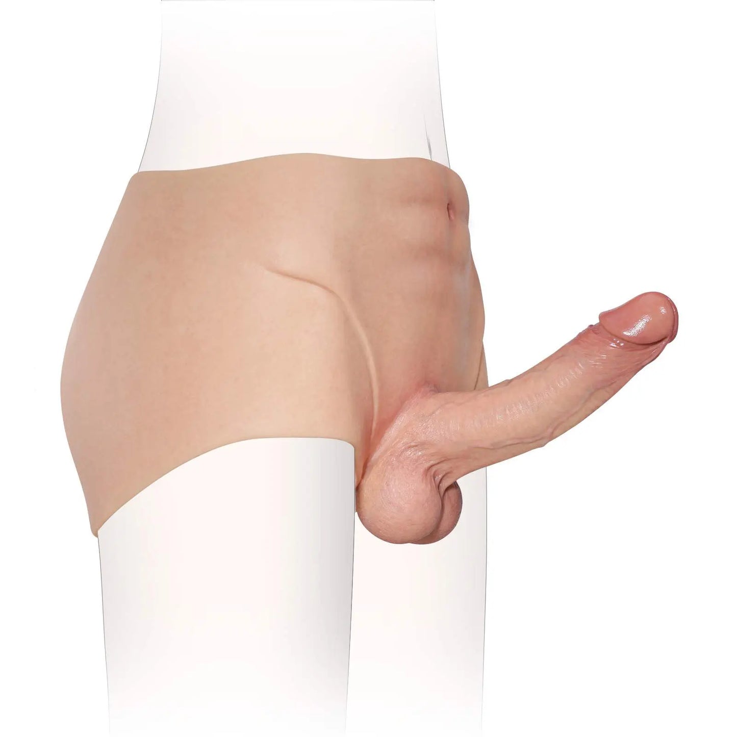 Madison 7.2" x 1.7" Soft Silicone Boxer Briefs Strap On Dildo