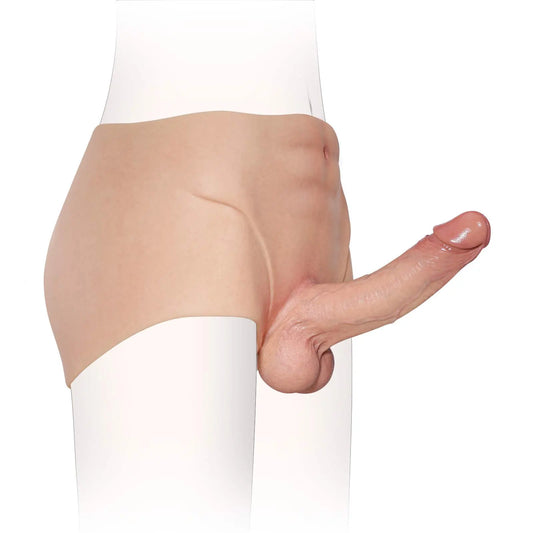 Madison 7.2" x 1.7" Soft Silicone Boxer Briefs Strap On Dildo