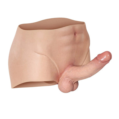 Madison 7.2" x 1.7" Soft Silicone Boxer Briefs Strap On Dildo