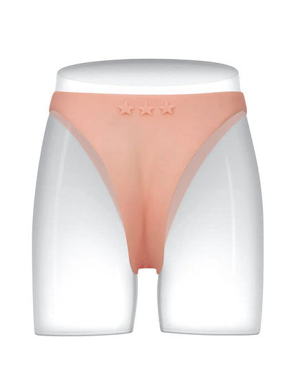 Calyrex 6 x 2 inch hollow platinum silicone strap-on sleeve