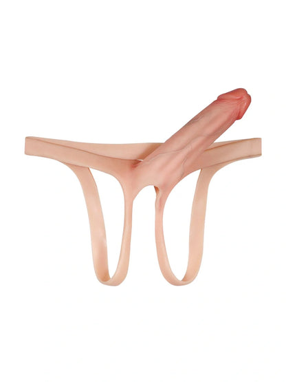 Nyverra 8.3 x 2.2 inch soft hollow silicone strap-on for men
