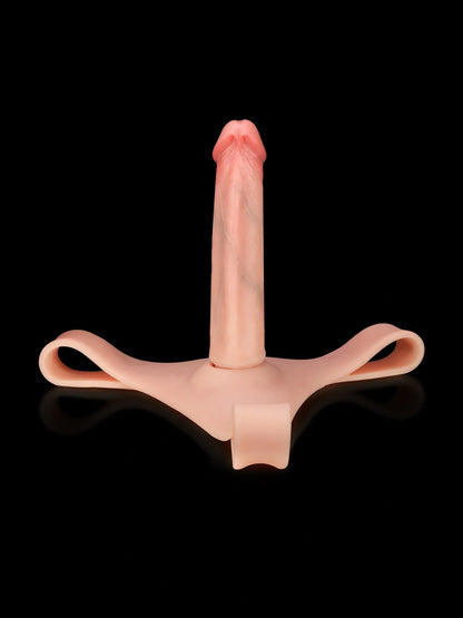 Mavellin silicone strap-on with two interchangeable shafts