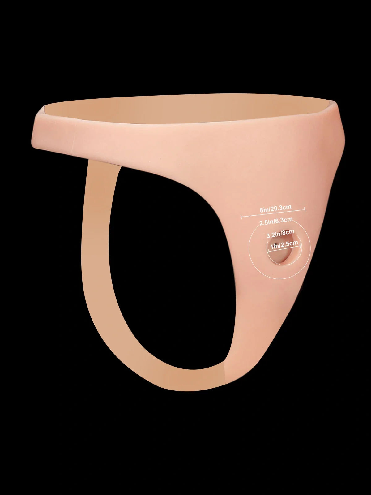 Mavellin silicone strap-on with two interchangeable shafts