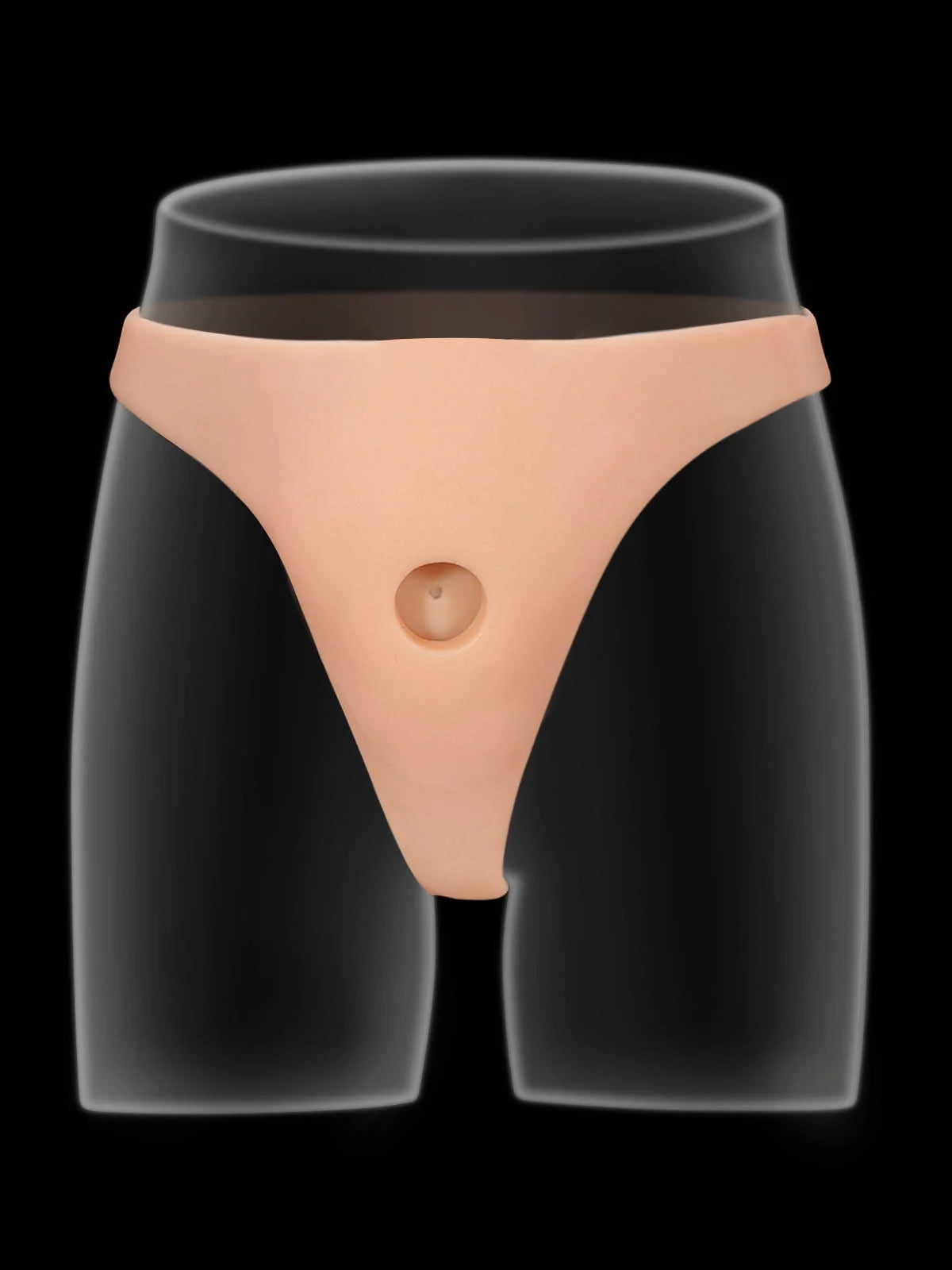 Mavellin silicone strap-on with two interchangeable shafts