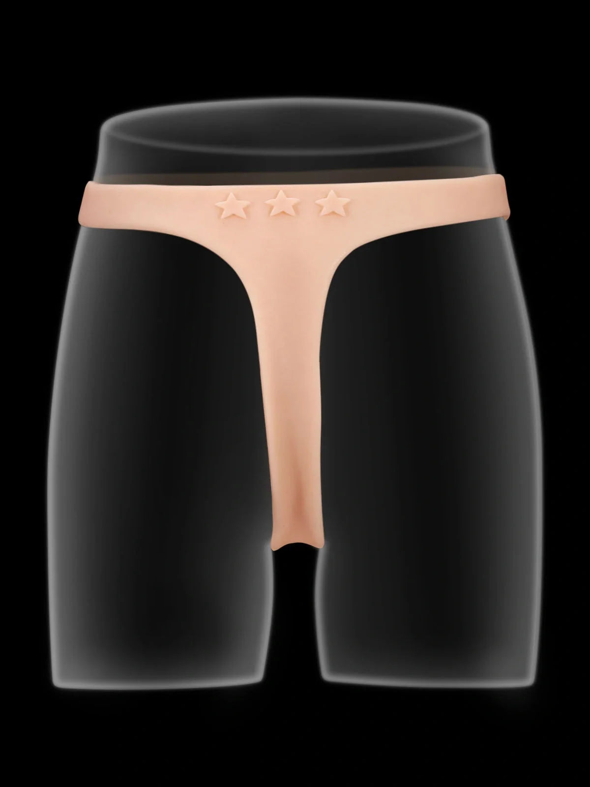 Mavellin silicone strap-on with two interchangeable shafts