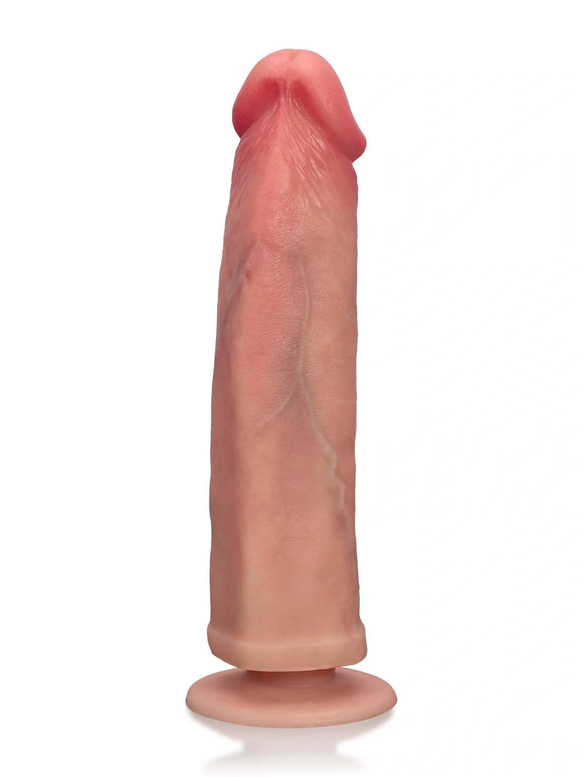 Corvanta 7.6 x 1.4 inch dual-density O-ring compatible silicone dildo