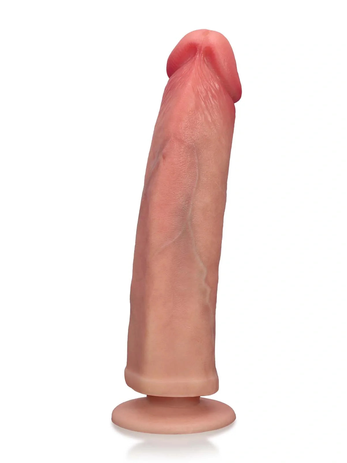 Corvanta 7.6 x 1.4 inch dual-density O-ring compatible silicone dildo