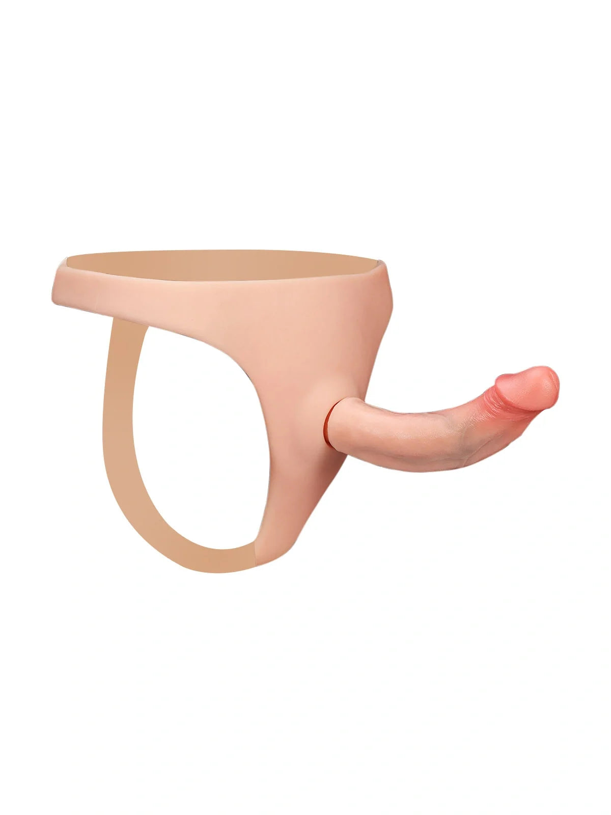 Corvanta 7.6 x 1.4 inch dual-density O-ring compatible silicone dildo