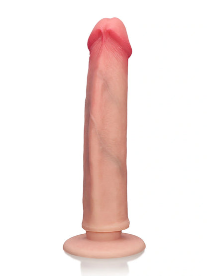 Corvanta 7.6 x 1.4 inch dual-density O-ring compatible silicone dildo