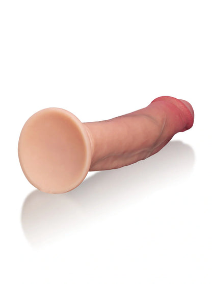 Corvanta 7.6 x 1.4 inch dual-density O-ring compatible silicone dildo