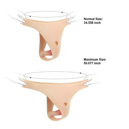 Julian Silicone Strap On Anal Vibrating Panties for Suction Cup Dildo