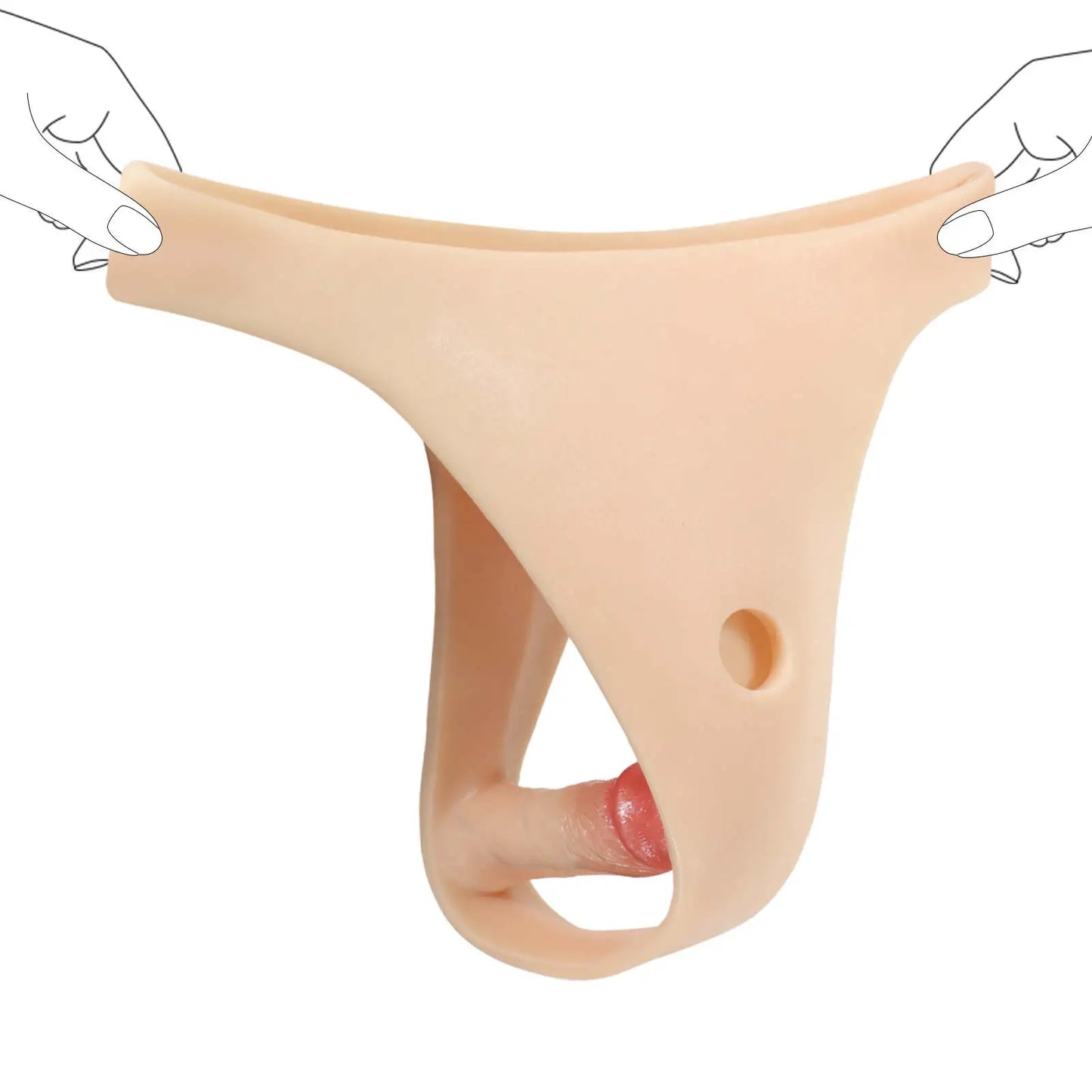 Julian Silicone Strap On Anal Vibrating Panties for Suction Cup Dildo