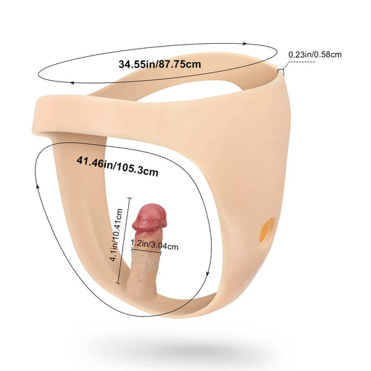 Julian Silicone Strap On Anal Vibrating Panties for Suction Cup Dildo