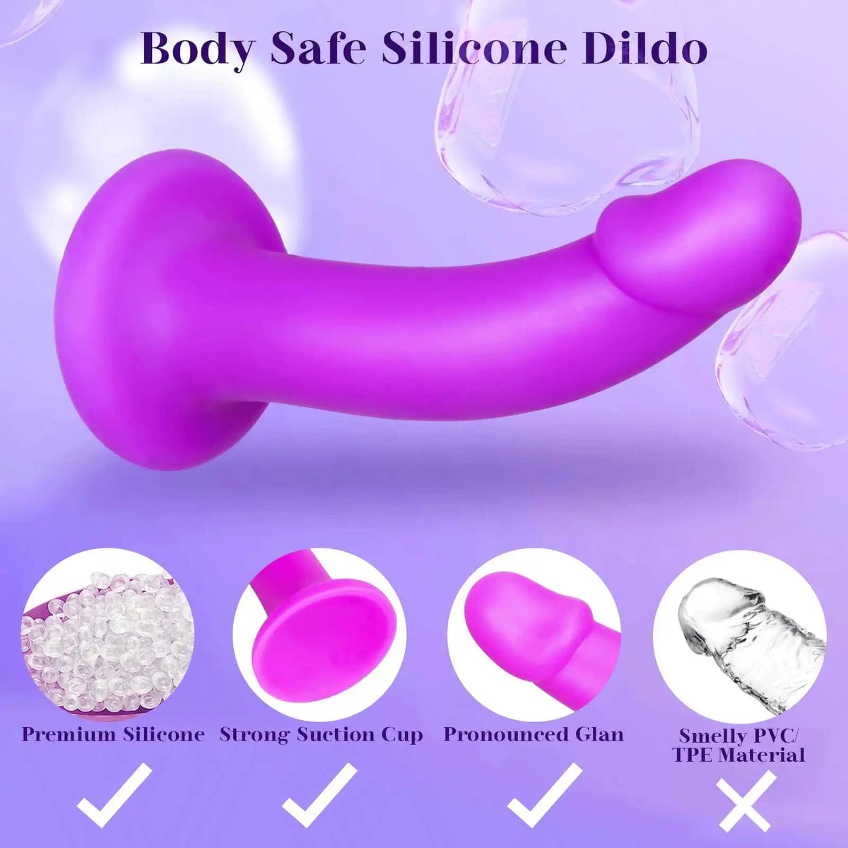 Strap-on Dildo Set for Beginners With 6.7 Inch G-spot Dildo