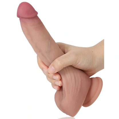 Noah  8" x 1.65" Ultra Realistic Liquid Silicone Strap On Dildo