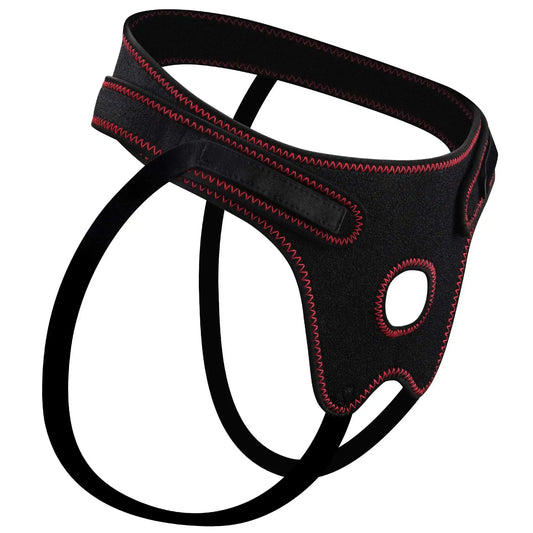 Unisex Adjustable Strap-on Harness with 1.5" Elastic O-Ring