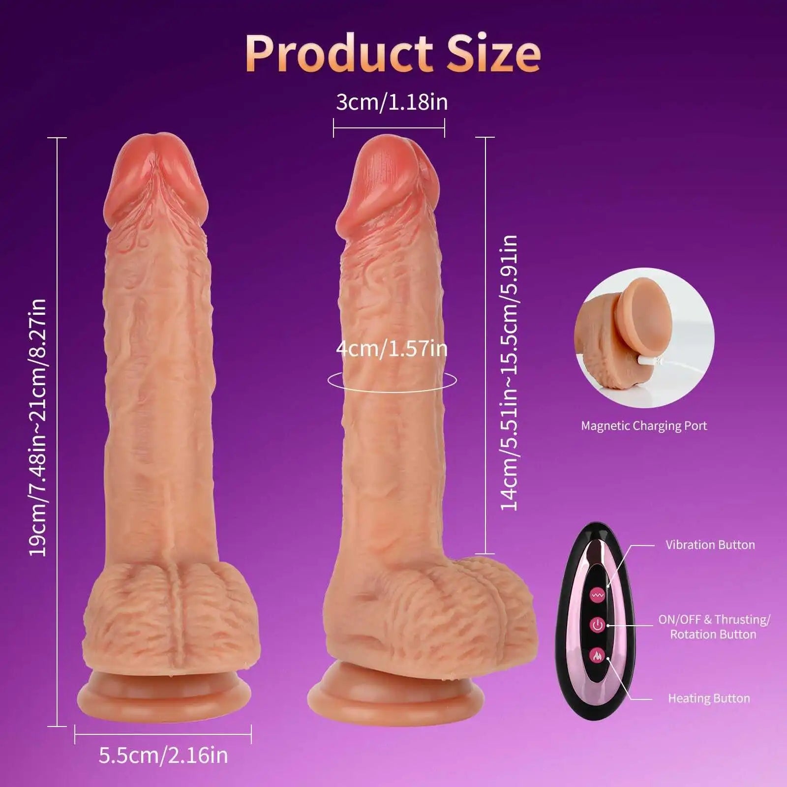 Jason 8" x 1.2" Thrusting, Vibrating, and Rotating 3-in-1 Wearable Dil Strap-on Jason 8" x 1.2" Thrusting, Vibrating, and Rotating 3-in-1 Wearable Dil Strap-on