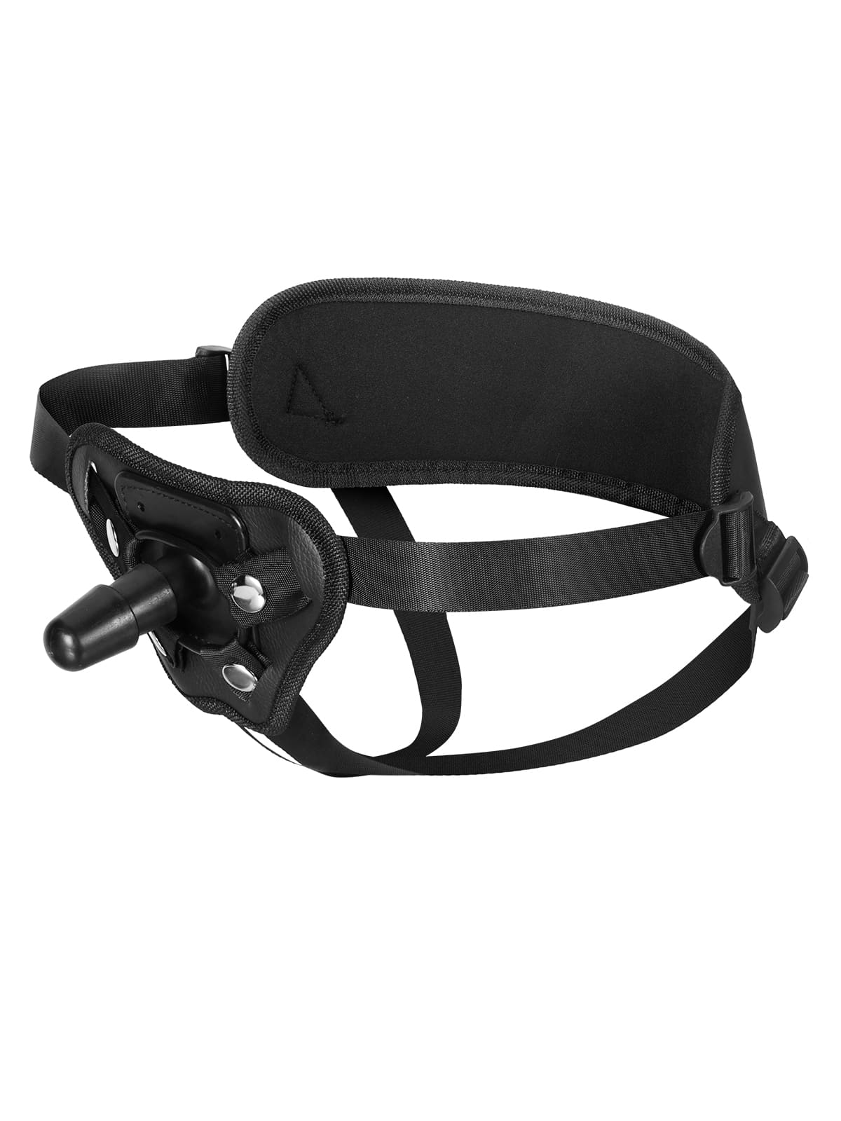 Orvique TPE and PU leather Vac-U-Lock strap-on harness