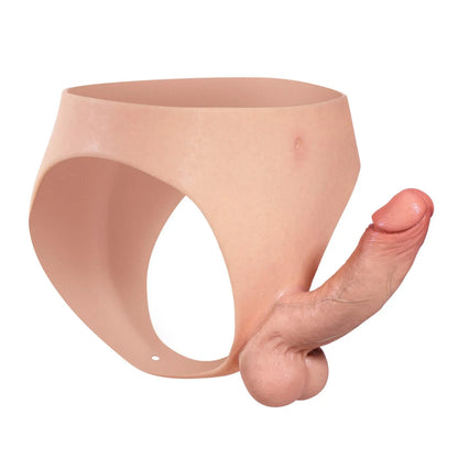 Walker 6.8" x 1.7" Dual Density Soft Silicone Strap On Dildo