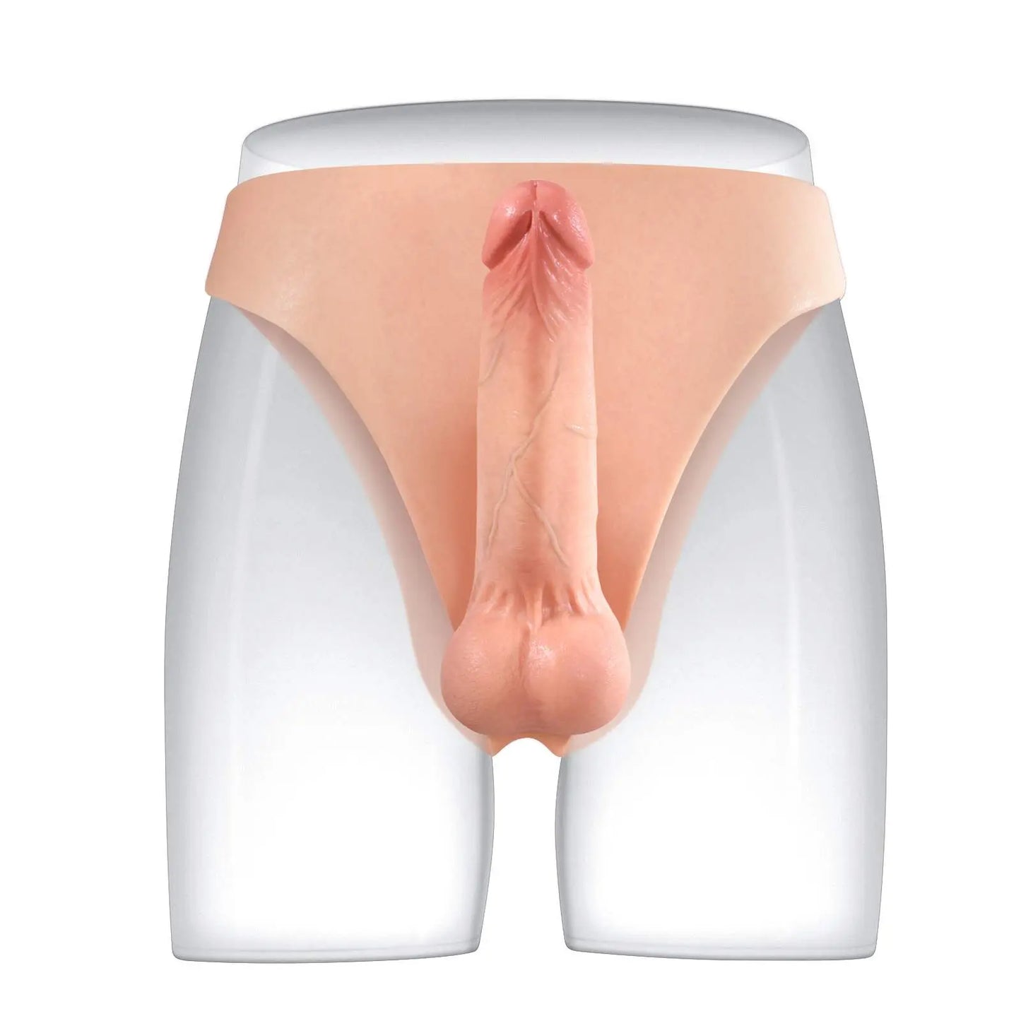 Walker 6.8" x 1.7" Dual Density Soft Silicone Strap On Dildo