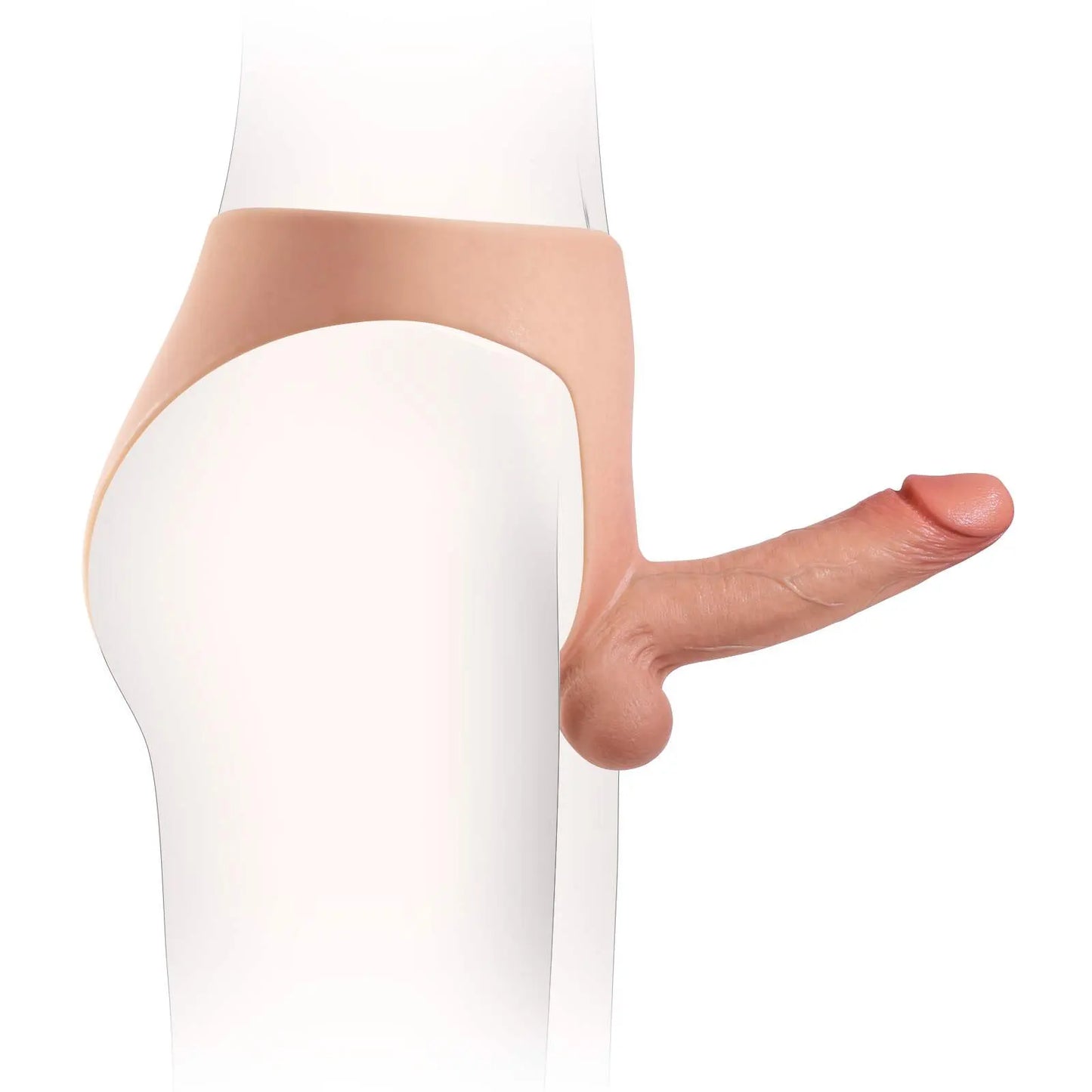 Walker 6.8" x 1.7" Dual Density Soft Silicone Strap On Dildo