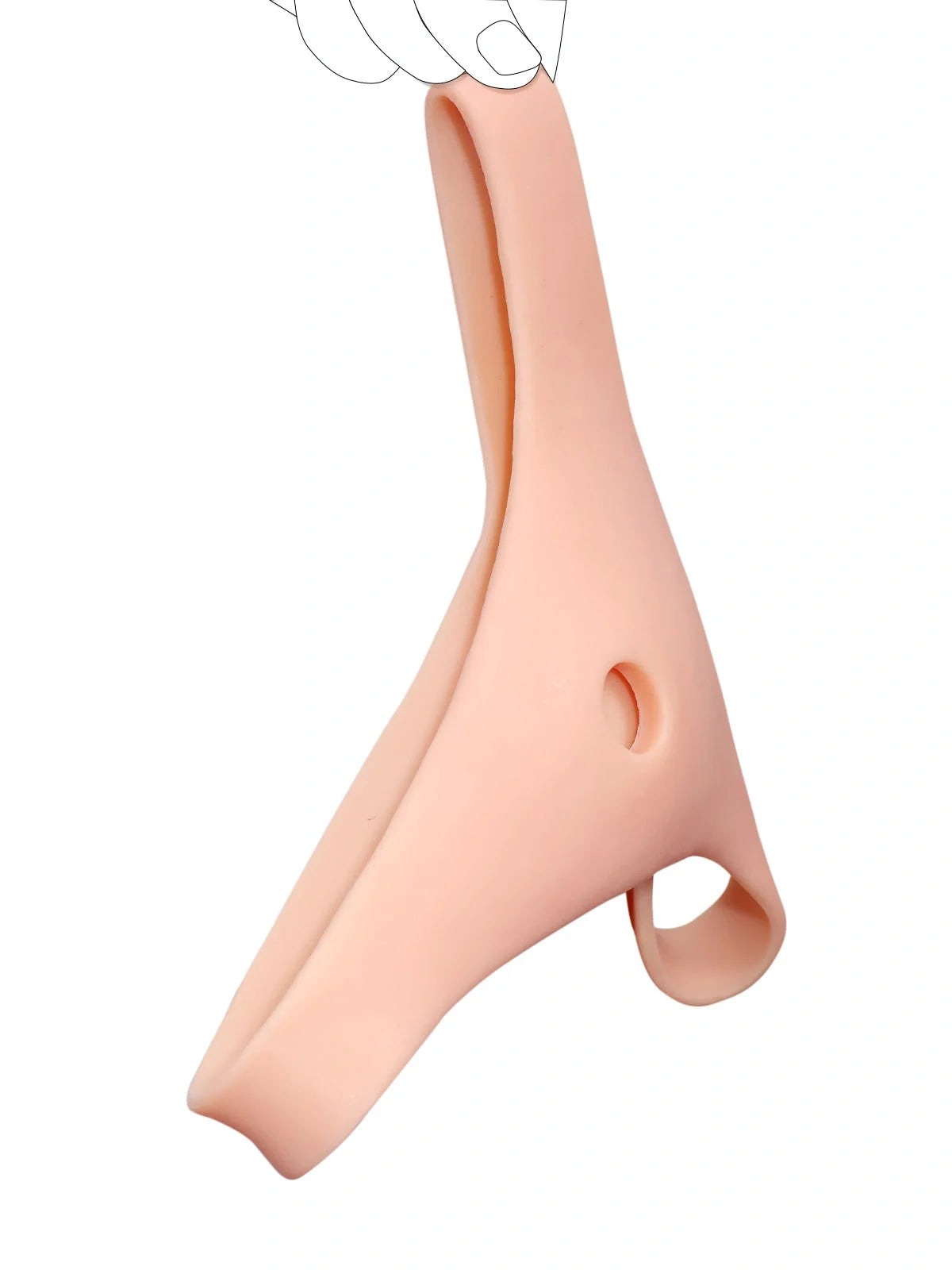 Bravelle reinforced silicone wearable strap-on harness only