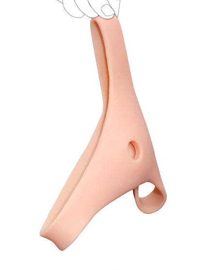 Bravelle reinforced silicone wearable strap-on harness only