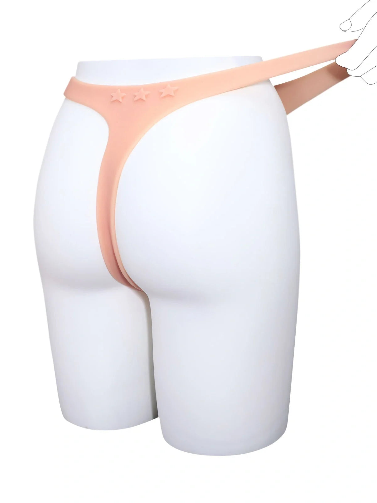 Bravelle reinforced silicone wearable strap-on harness only